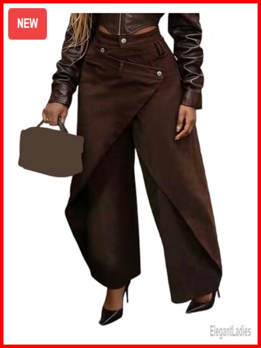 High Waisted Baggy Wide Leg Patchwork Jeans Pants